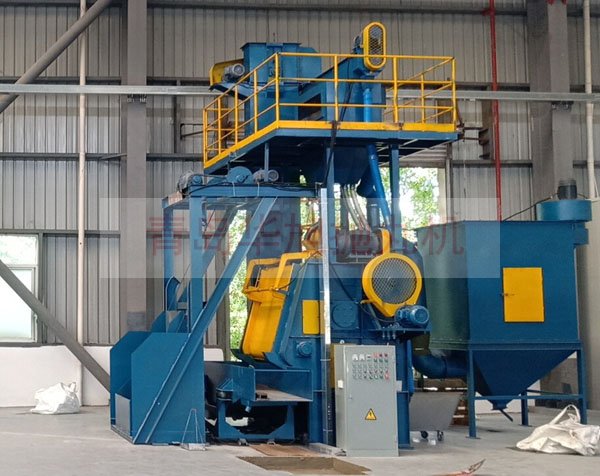 自動上下料的鋼履帶拋丸機(jī)